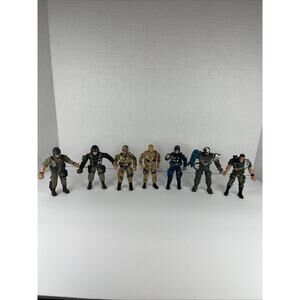Lot of 7 Chap Mei Action Figure Soldier Force 4" Toy Figures